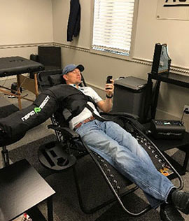 Dynamic Compression Sleeve on Arm